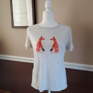 LOFT Fox Short Sleeve Tee